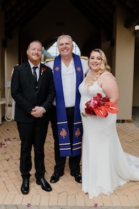 Wedding ceremony by Dr. Gerrit Rademeyer in Colesberg