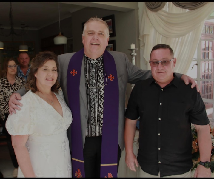 Wedding ceremony by Dr. Gerrit Rademeyer in Colesberg