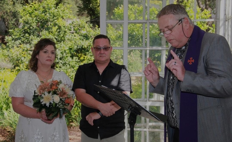 Wedding ceremony by Dr. Gerrit Rademeyer in Colesberg