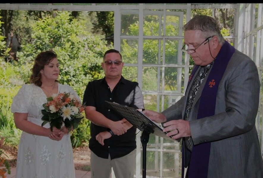 Wedding ceremony by Dr. Gerrit Rademeyer in Colesberg