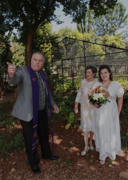 Wedding ceremony by Dr. Gerrit Rademeyer in Colesberg