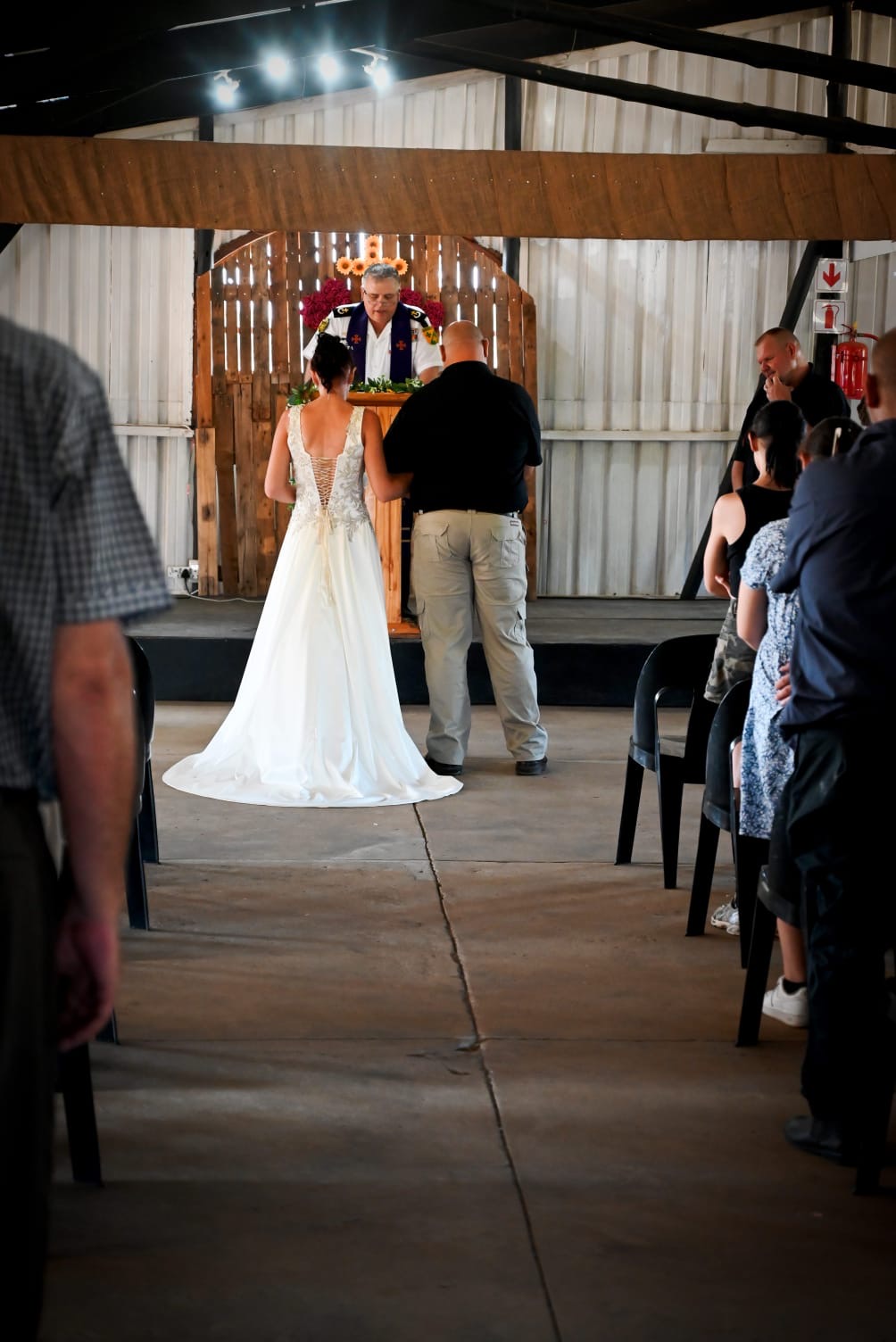 Wedding ceremony by Dr. Gerrit Rademeyer in Colesberg