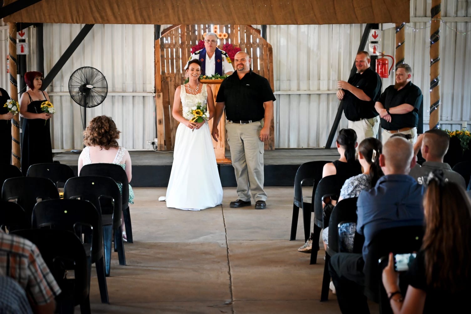 Wedding ceremony by Dr. Gerrit Rademeyer in Colesberg